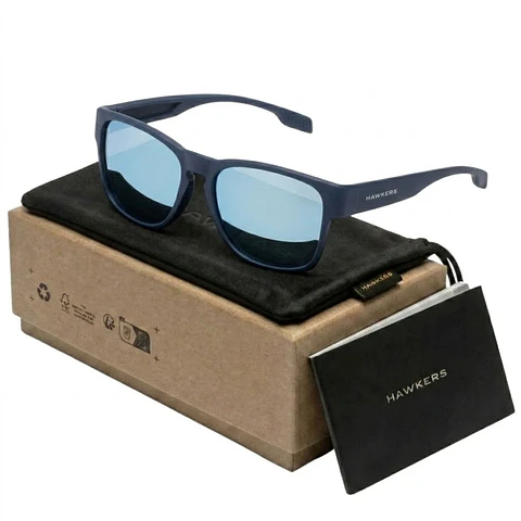 Gafas de Sol Polarizado Hawkers CORE RAW HCRA25LLTP Celeste Espejado Unisex Talla 56 mm