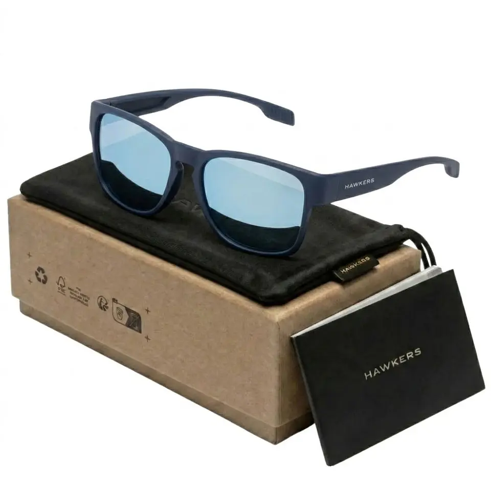 Gafas de Sol Polarizado Hawkers CORE RAW HCRA25LLTP Celeste Espejado Unisex Talla 56 mm 1