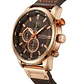 Reloj Analogo Curren KREB942001 para Hombre en Cuero Color Marrón - Dorado - Miniatura 2