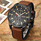 Reloj Analogo Curren KREB110128 para Hombre en Cuero Color Café - Negro - Miniatura 5