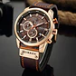 Reloj Analogo Curren KREB942001 para Hombre en Cuero Color Marrón - Dorado - Miniatura 4