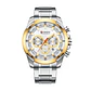 Reloj Analogo Curren KREC941902 para Hombre en Acero Color Plateado - Dorado - Miniatura 1