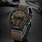 Reloj Analogo Curren KREC080102 para Hombre en Cuero Color Marrón - Negro - Miniatura 4