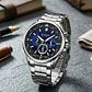 Reloj Analogo Curren KRED311903 para Hombre en Acero Color Plateado - Azul - Miniatura 5