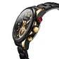 Reloj Analogo Curren KRED331801 para Hombre en Acero Color Negro - Dorado - Miniatura 2