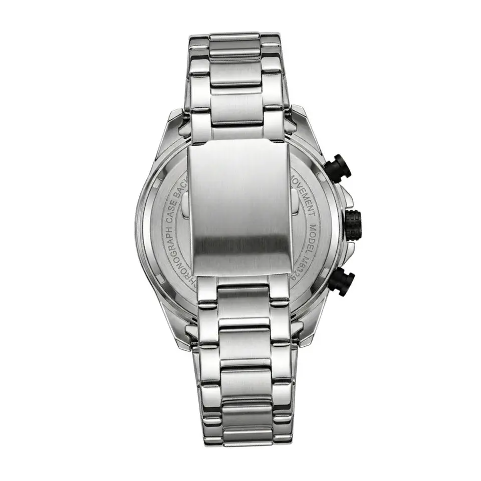 Reloj Analogo Curren KRED391901 para Hombre en Acero Color Plateado - Negro 2