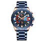 Reloj Analogo Curren KRED42003 para Hombre en Acero Color Azul - Dorado - Miniatura 1