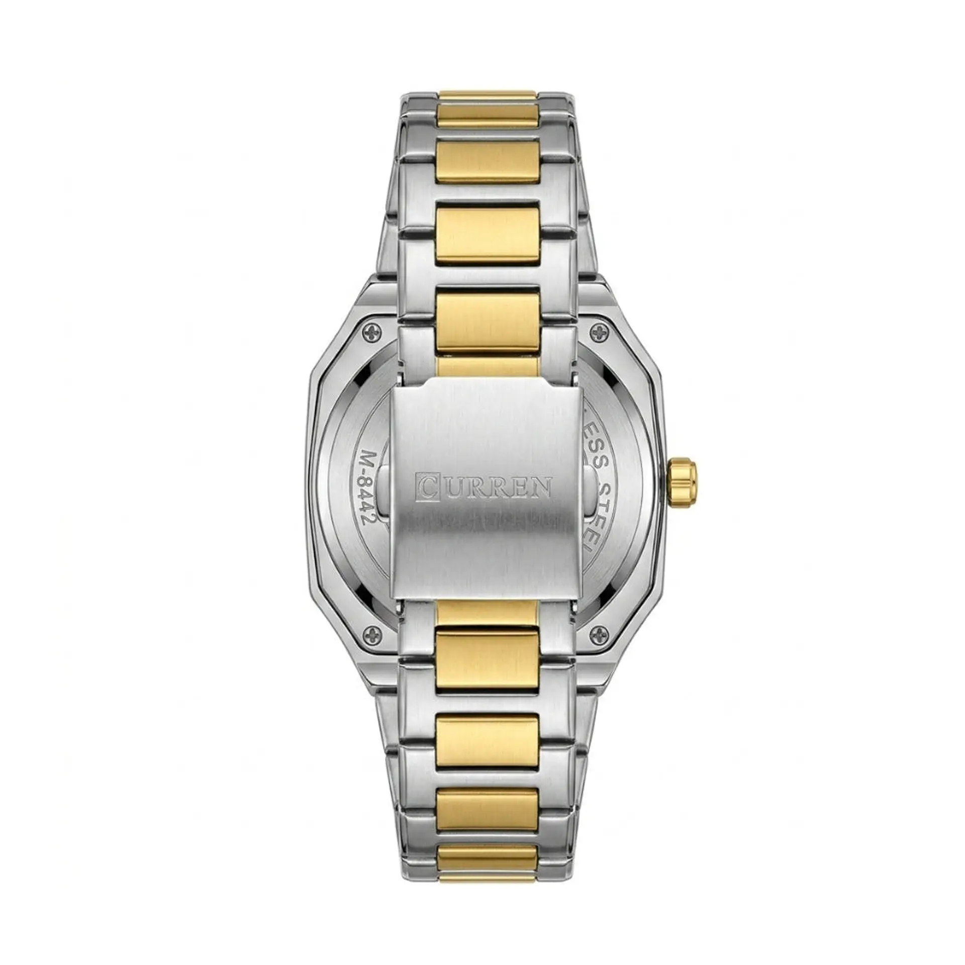 Reloj Analogo Curren KREE0401 para Hombre en Acero Color Dorado - Verde 2