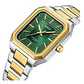 Reloj Analogo Curren KREE0401 para Hombre en Acero Color Dorado - Verde - Miniatura 3