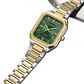 Reloj Analogo Curren KREE0401 para Hombre en Acero Color Dorado - Verde - Miniatura 4