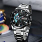 Reloj Analogo Curren KRED391901 para Hombre en Acero Color Plateado - Negro - Miniatura 5