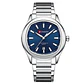 Reloj Analogo Curren KREE4105 para Hombre en Acero Color Plateado - Azul - Miniatura 1