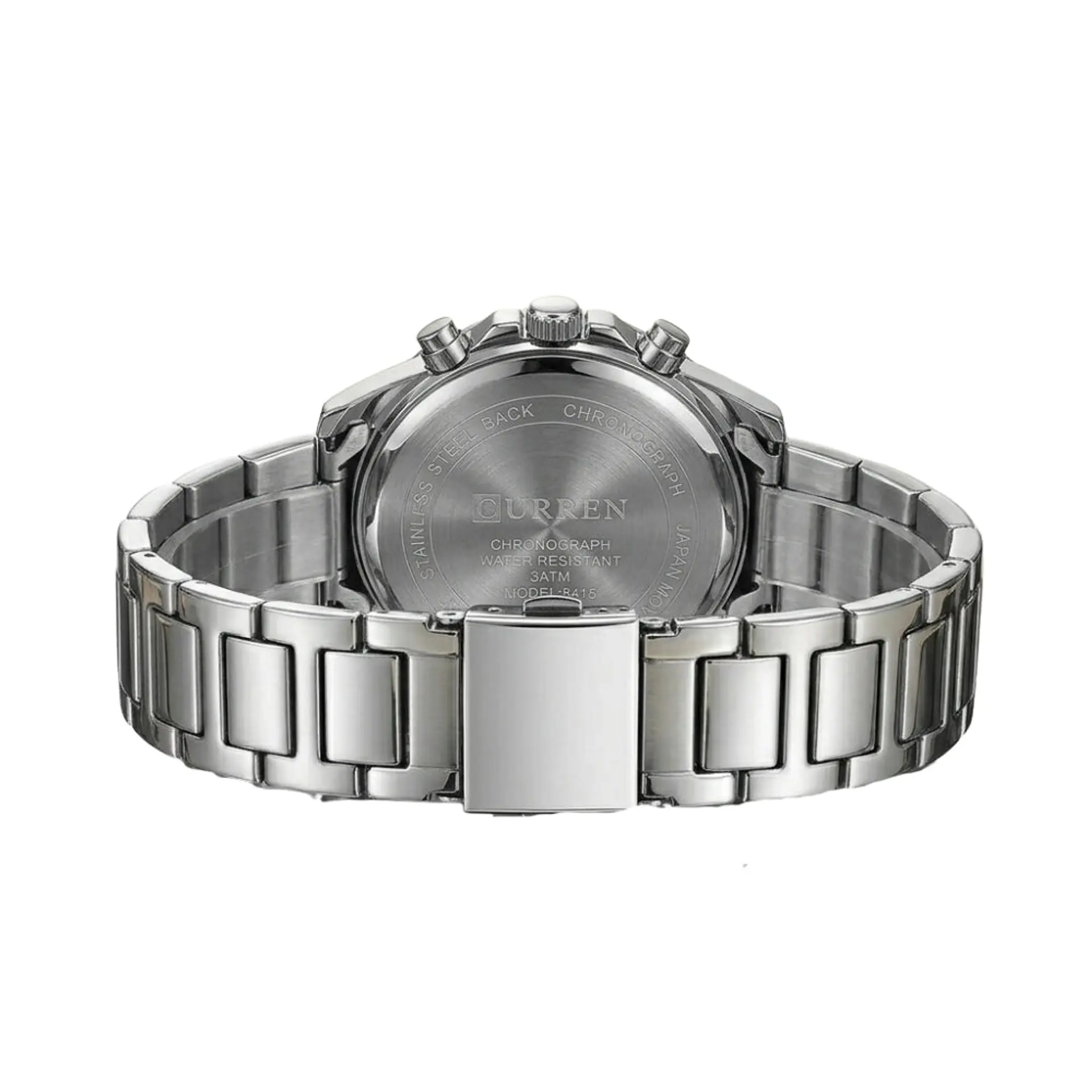 Reloj Analogo Curren KREE2902 para Hombre en Acero Color Plateado - Verde 2