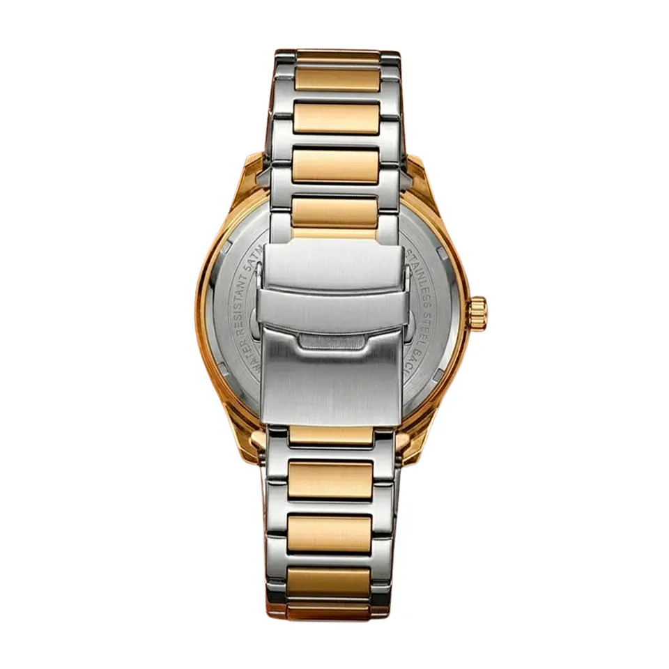 Reloj Analogo Curren KREE4103 para Hombre en Acero Color Dorado - Blanco 2