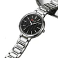 Reloj Analogo Curren KREE3801 para Mujer en Acero Color Plateado - Negro - Miniatura 4
