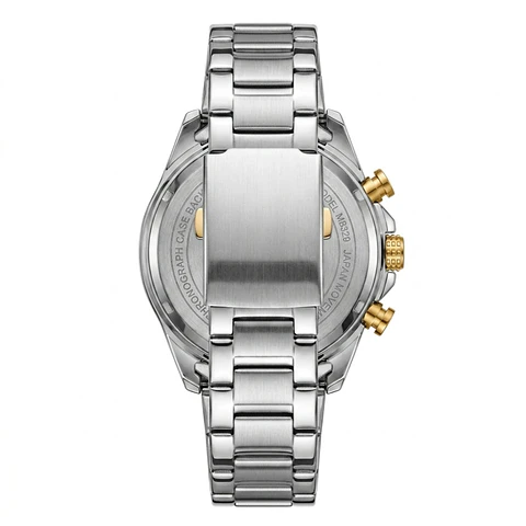 Reloj Analogo Curren KREC081904 para Hombre en Acero Color Plateado - Rojo