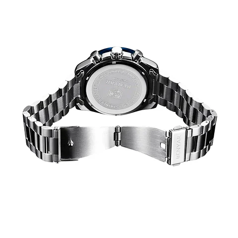 Reloj Analogo Curren KREB491903 Para Hombre en Acero Color plateado