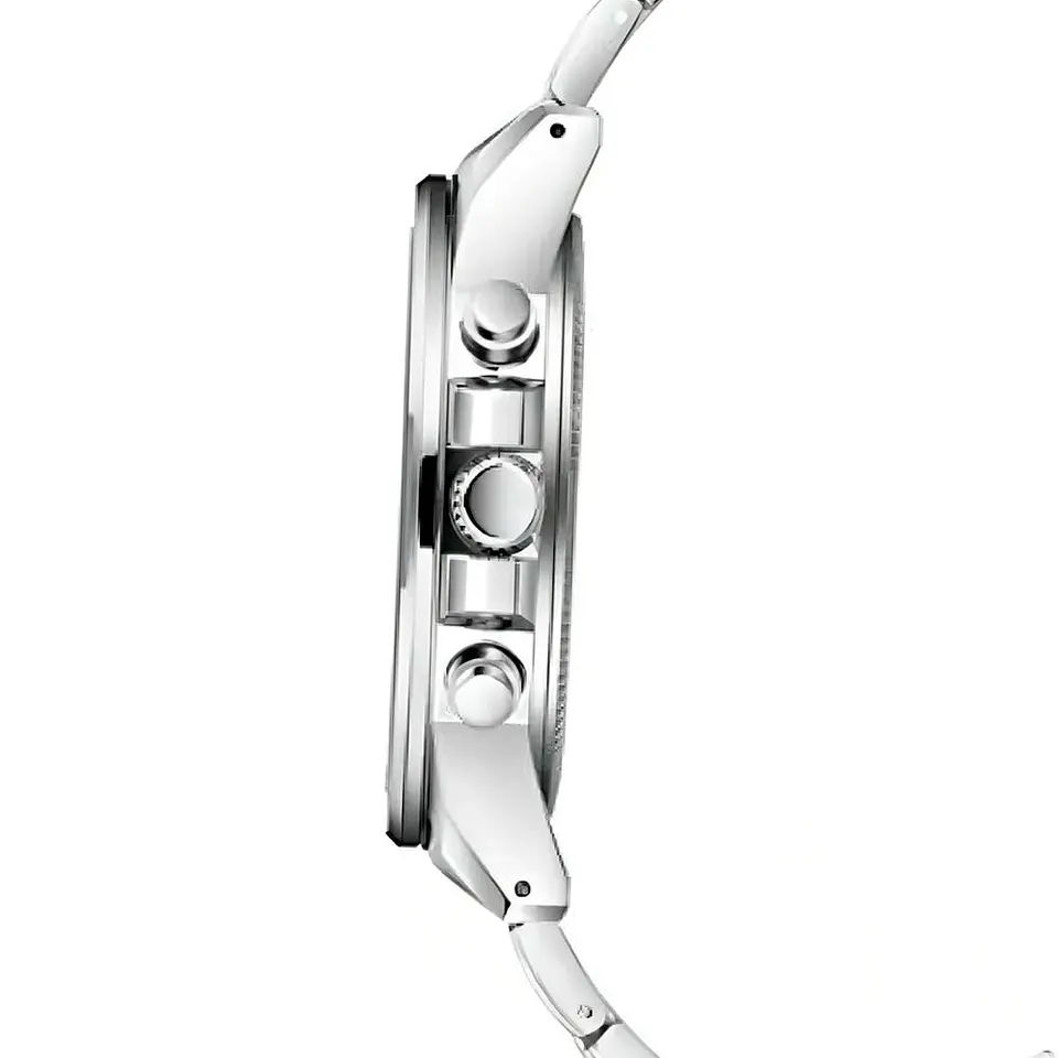 Reloj Analogo Curren KREB491903 8274 para Hombre en Acero Color Plateado y Azul 4