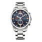 Reloj Analogo Curren KREB491903 Para Hombre en Acero Color plateado - Miniatura 1