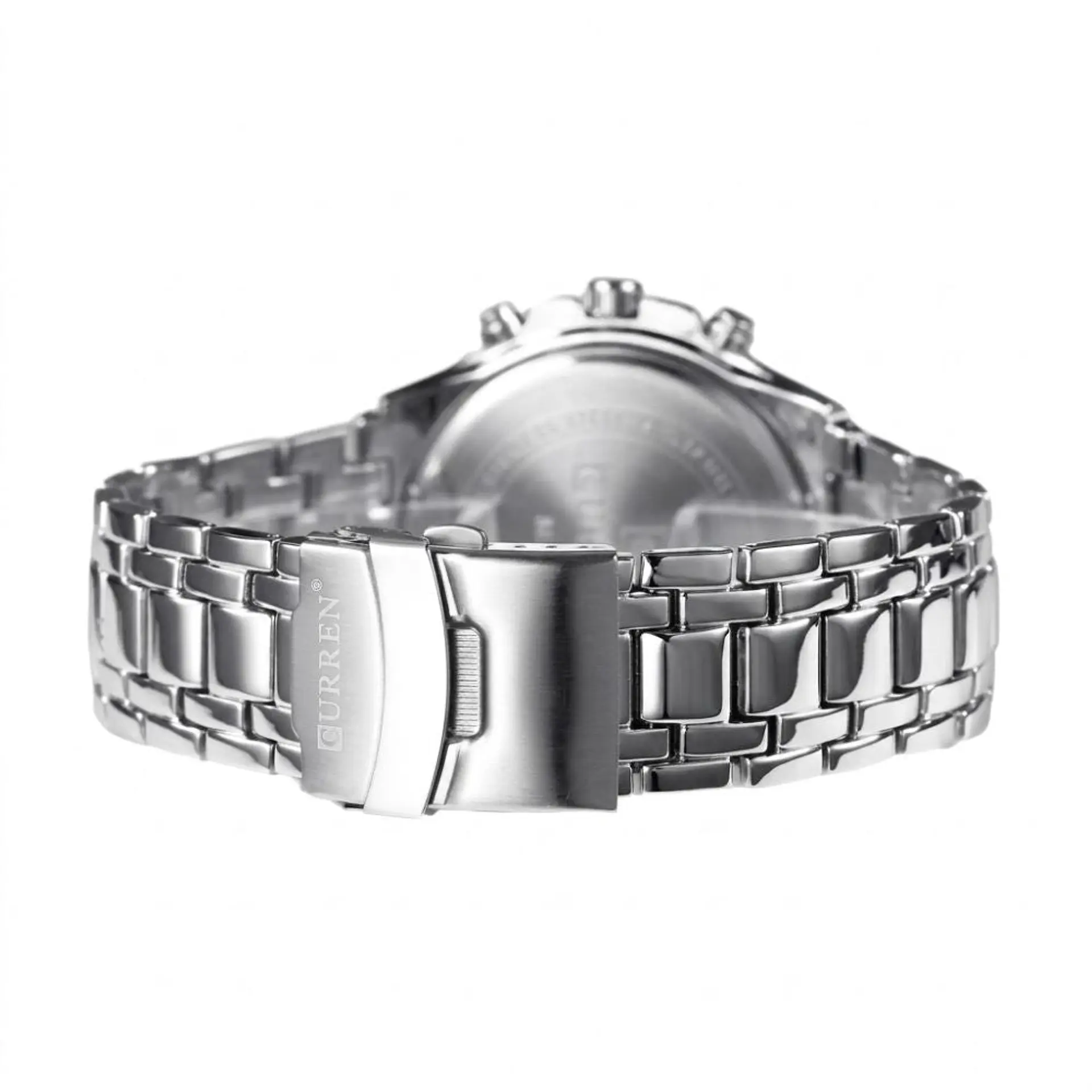 Reloj Analógica Curren KRE02192001 Para Hombre en Acero Color Plateado 2