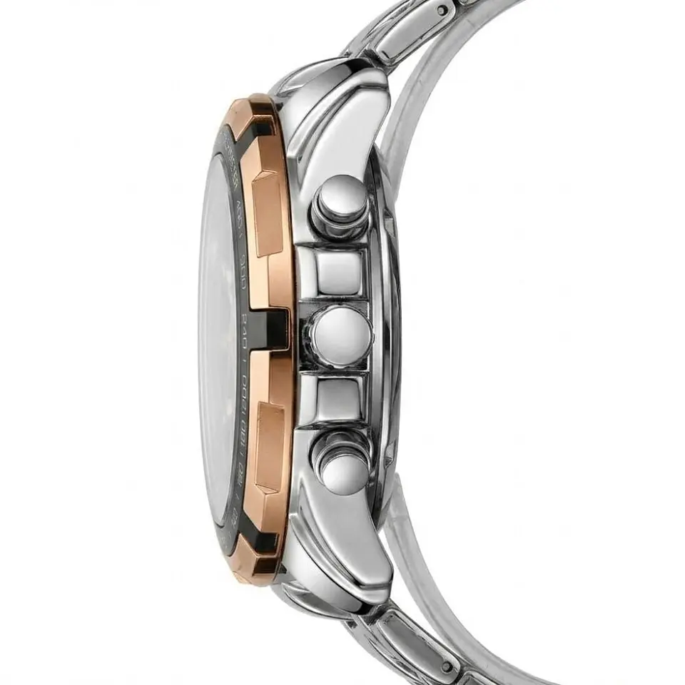 Reloj Analógica Curren KRE02192001 Para Hombre en Acero Color Plateado 3
