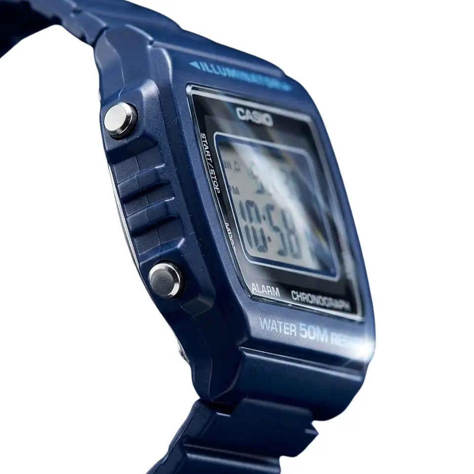Reloj Digital Casio W_215H_2AV Para Hombre en Resina Color Azul 4