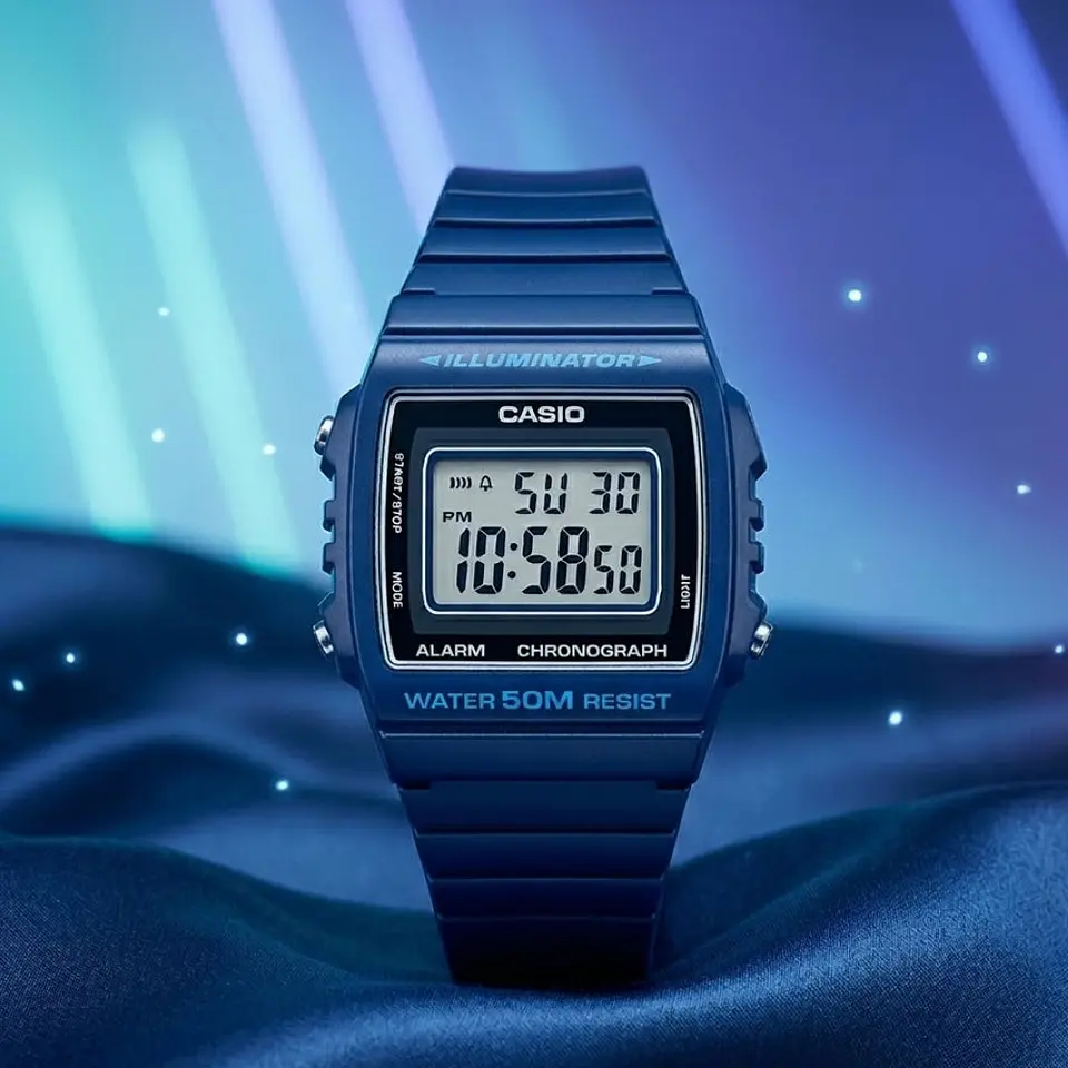 Reloj Digital Casio W_215H_2AV Para Hombre en Resina Color Azul 5