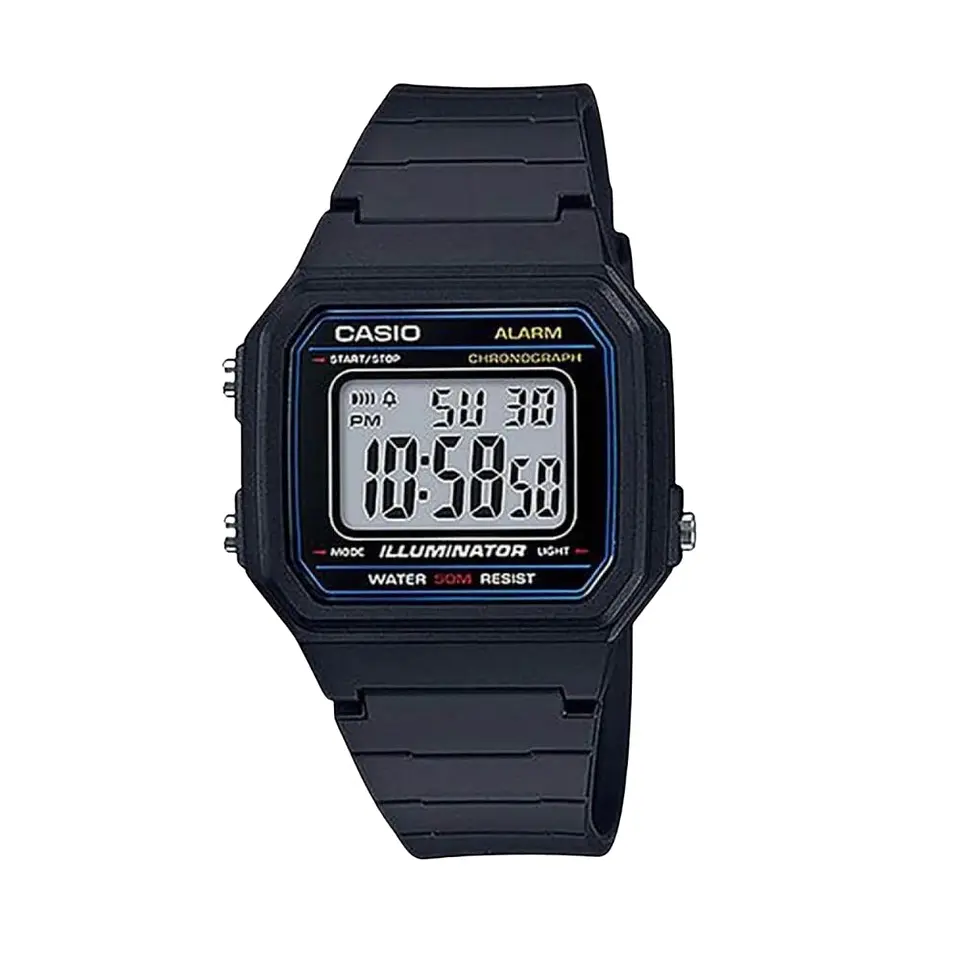 Reloj Digital Casio W-217H-1AVDF para Hombre en Resina Color Negro 1