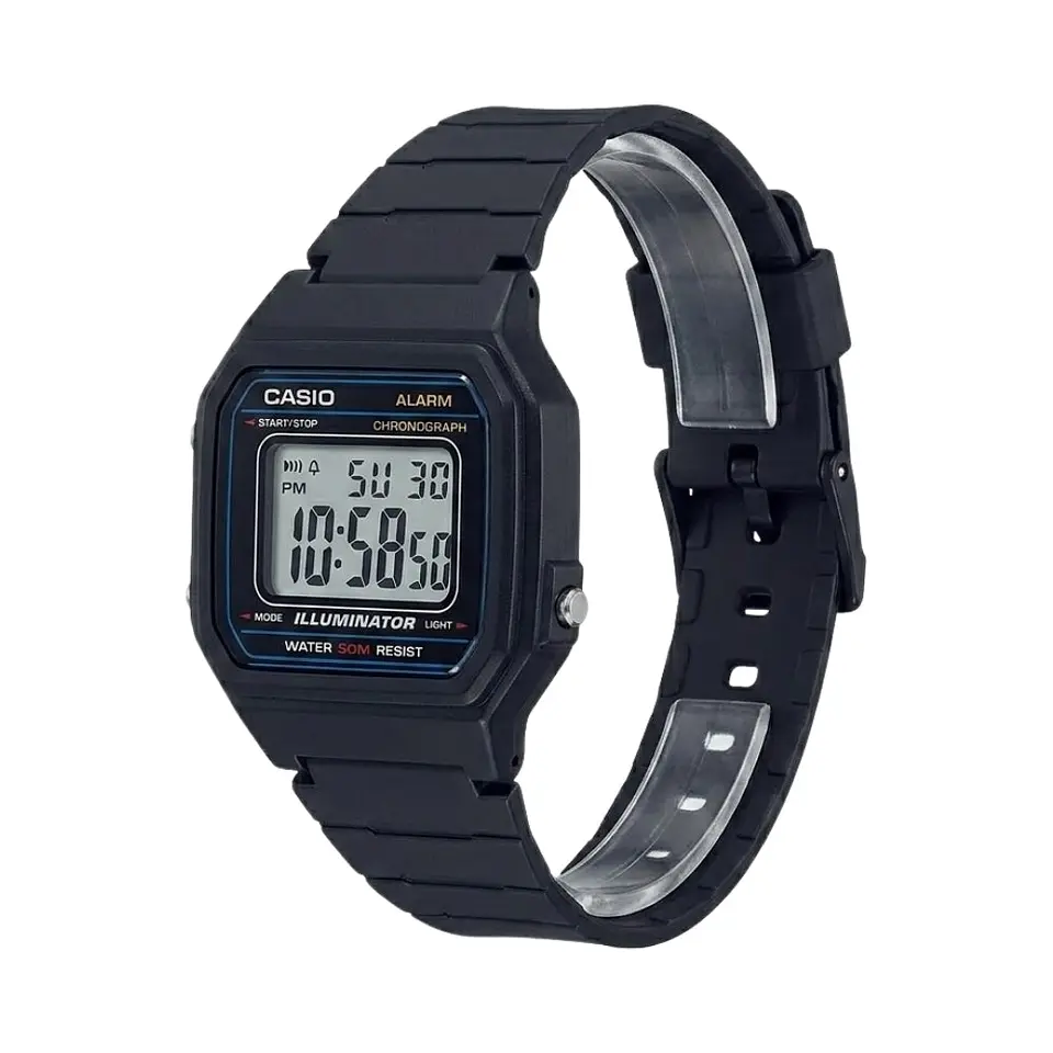 Reloj Digital Casio W-217H-1AVDF para Hombre en Resina Color Negro 4