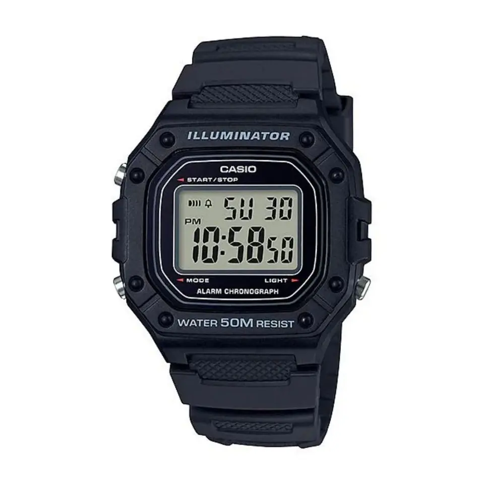 Reloj Digital Casio W_218H_1AV para Hombre en Resina Color Negro 1