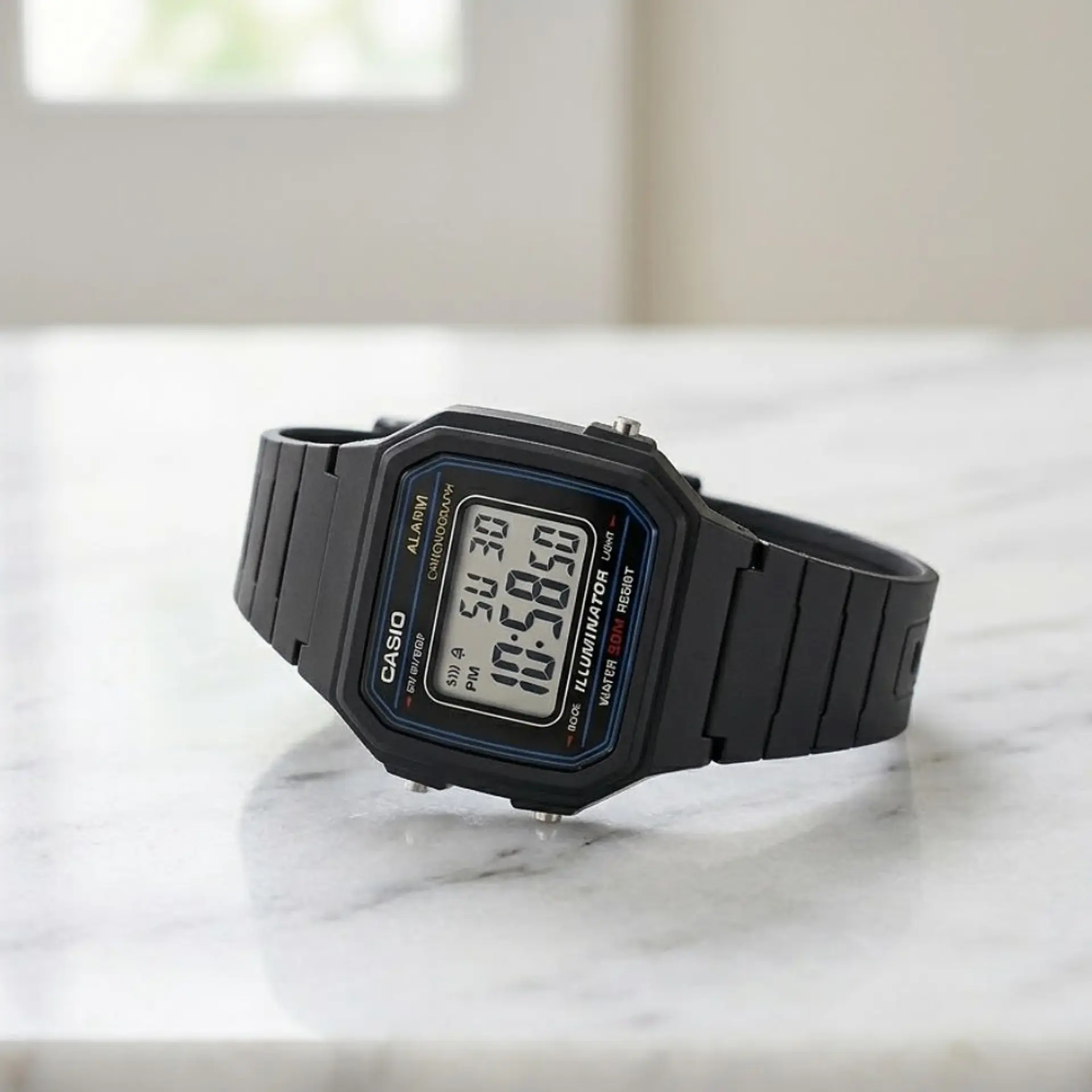 Reloj Digital Casio W-217H-1AVDF para Hombre en Resina Color Negro 5