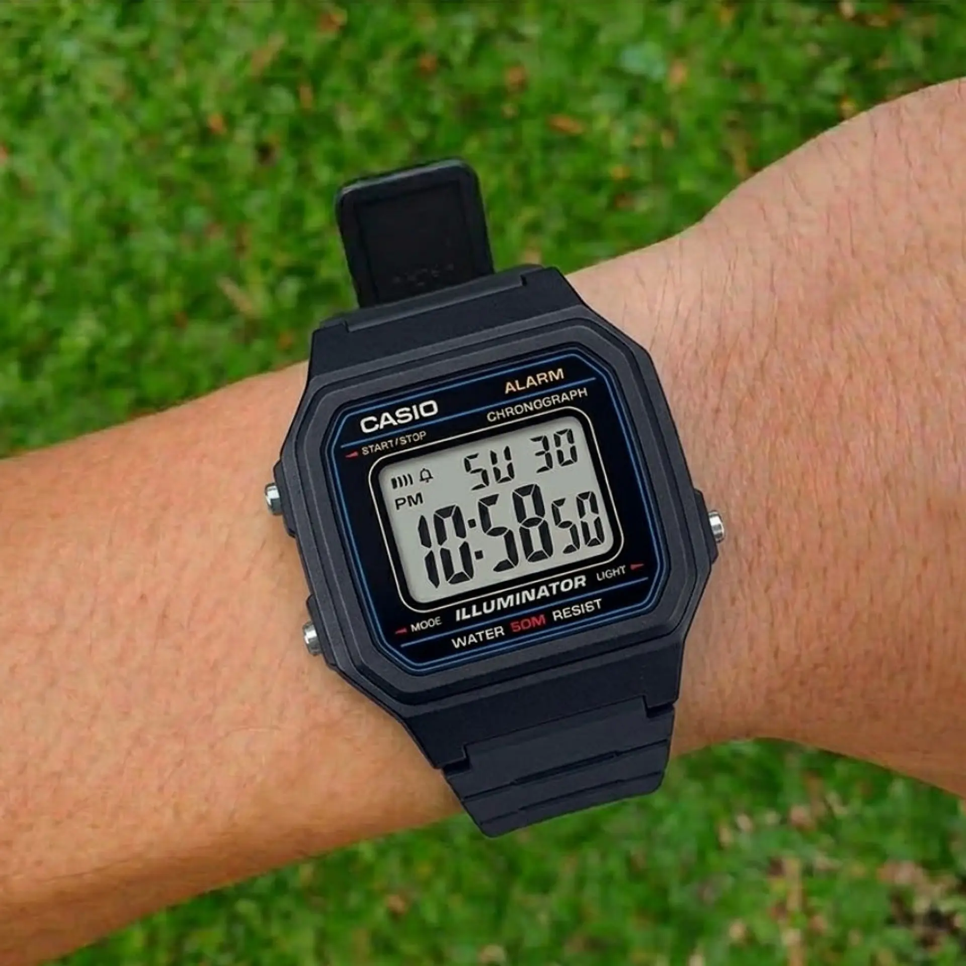 Reloj Digital Casio W-217H-1AVDF para Hombre en Resina Color Negro 6