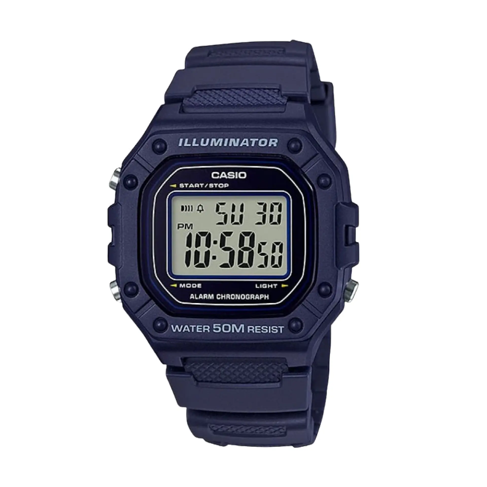 Reloj Digital Casio W_218H_2AV para Hombre en Resina Color Azul 1
