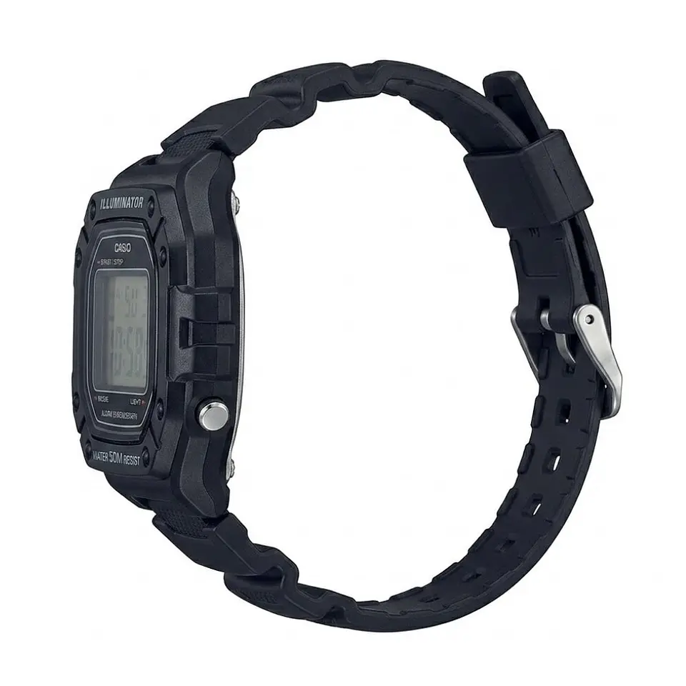 Reloj Digital Casio W_218H_1AV para Hombre en Resina Color Negro 3