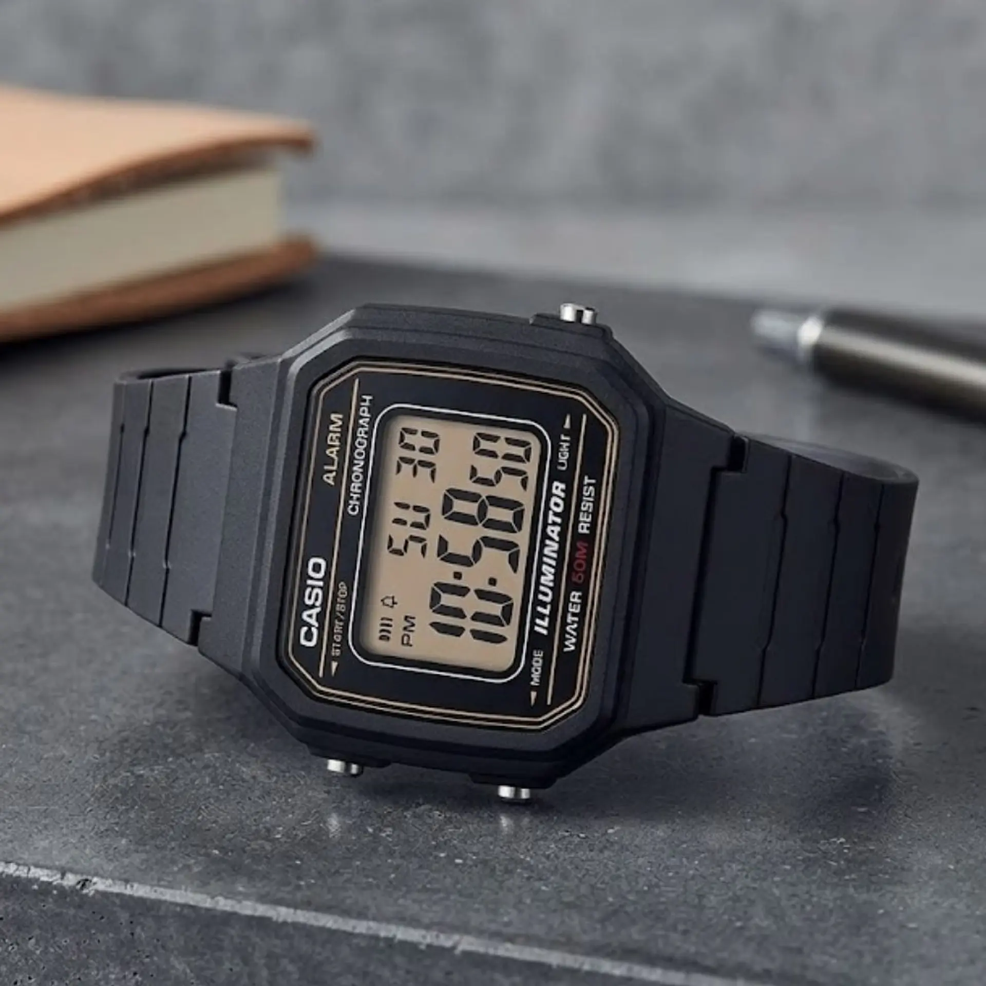 Reloj Digital Casio W217H_9AV Para Hombre en Resina Color Azul 5