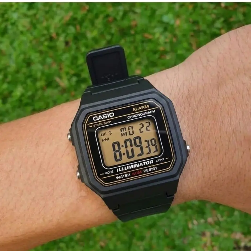 Reloj Digital Casio W217H_9AV Para Hombre en Resina Color Azul 6
