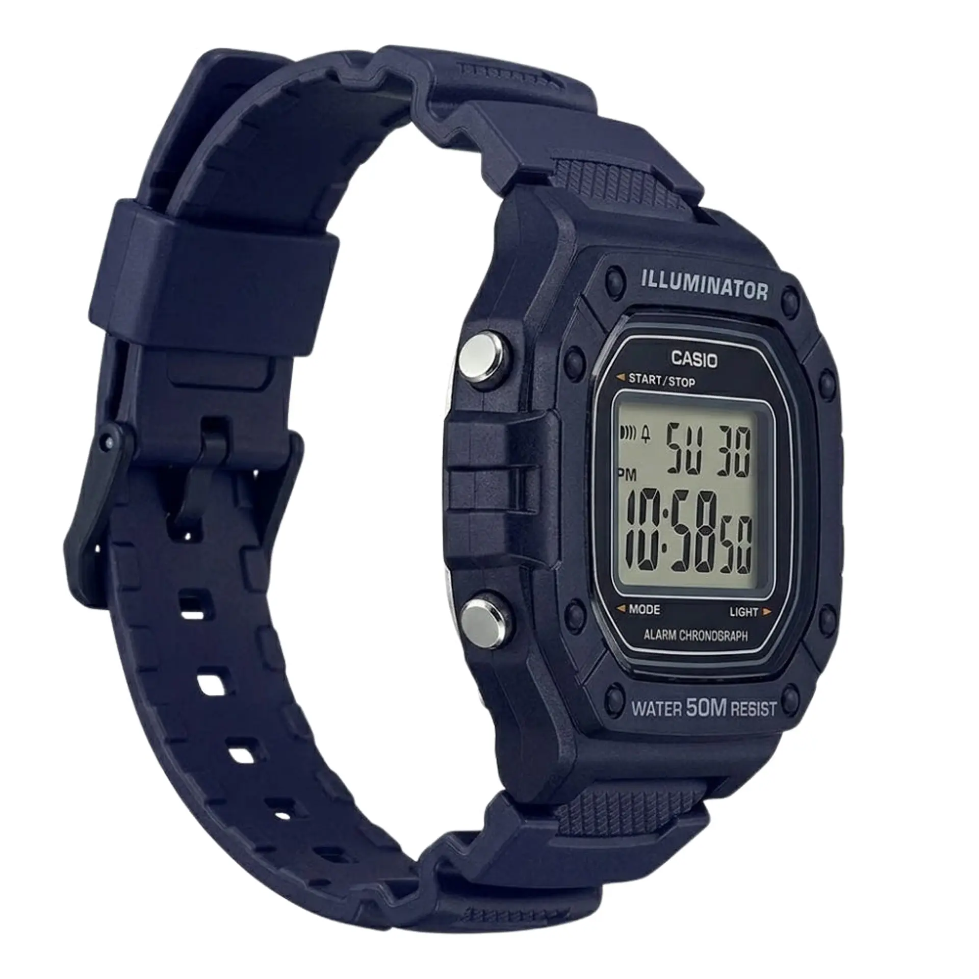Reloj Digital Casio W_218H_2AV para Hombre en Resina Color Azul 4
