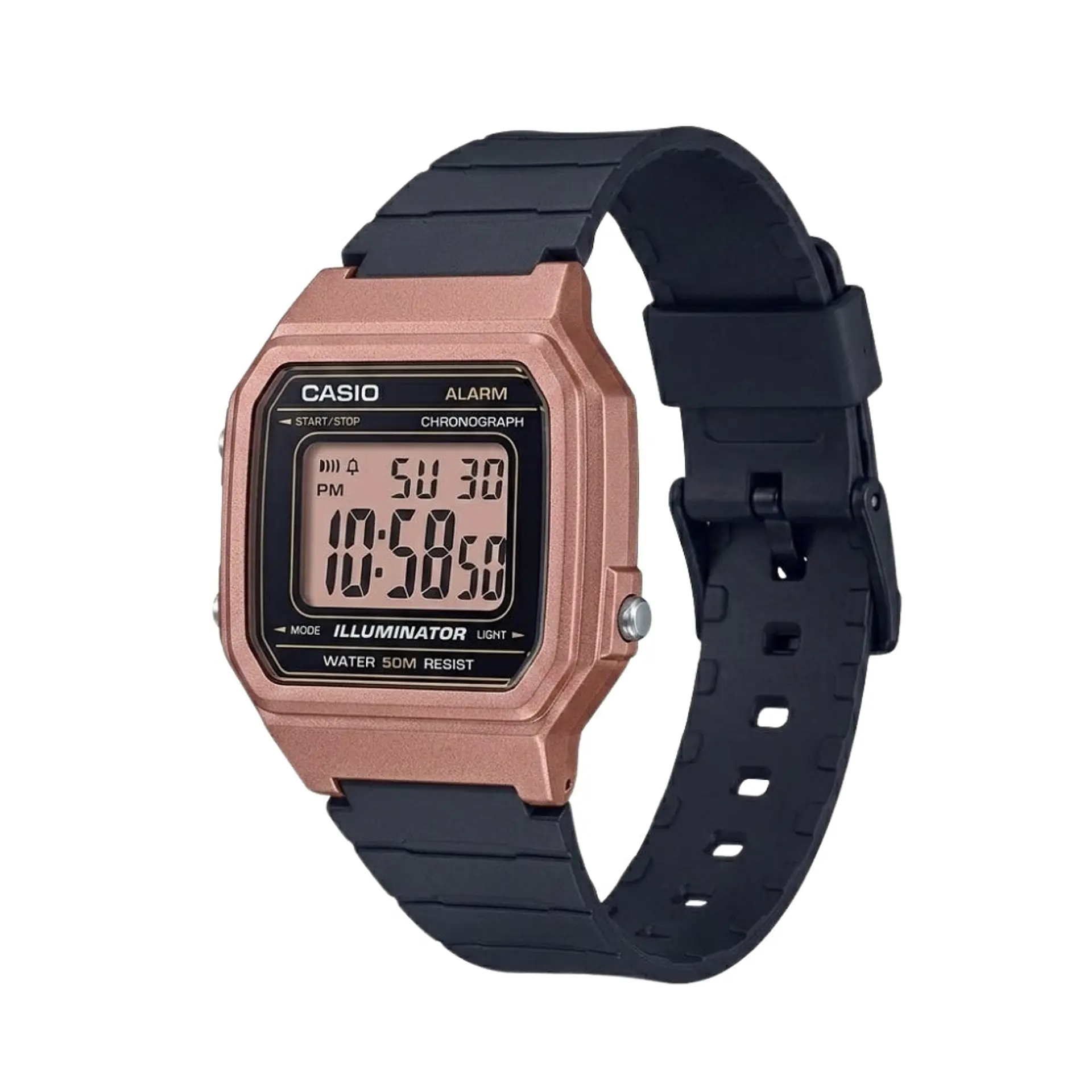 Reloj Digital Casio W217HM-5AVDF Unisex en Resina Color Rosado 4