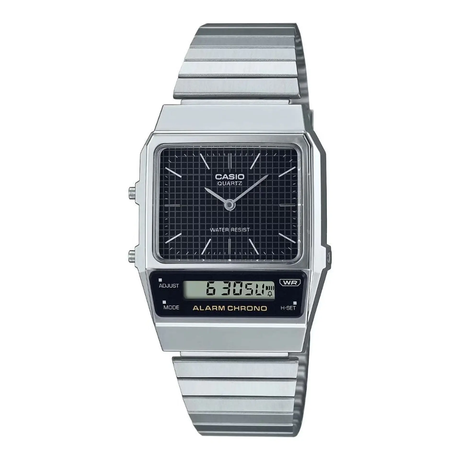 Reloj Digital Casio AQ-800E-1ADF para Hombre en Acero Color Plateado 1