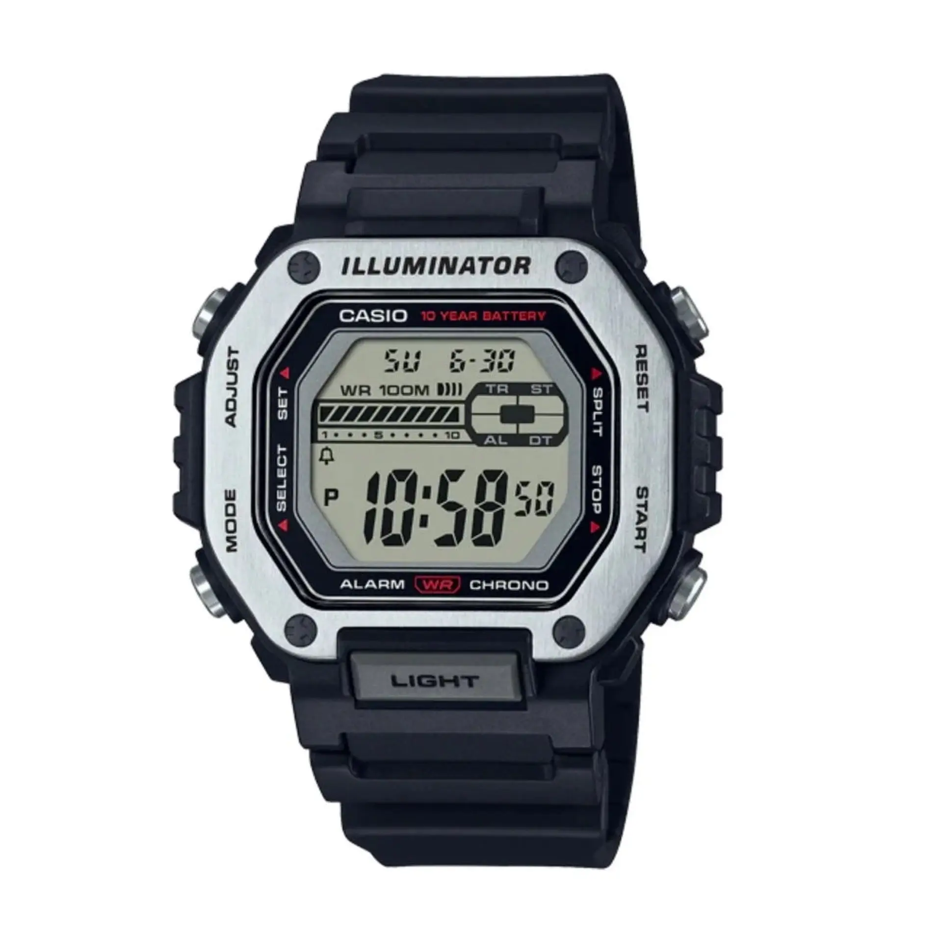 Reloj Analogo Casio MWD-110H-1AVDF para Hombre en Resina Color Negro 1