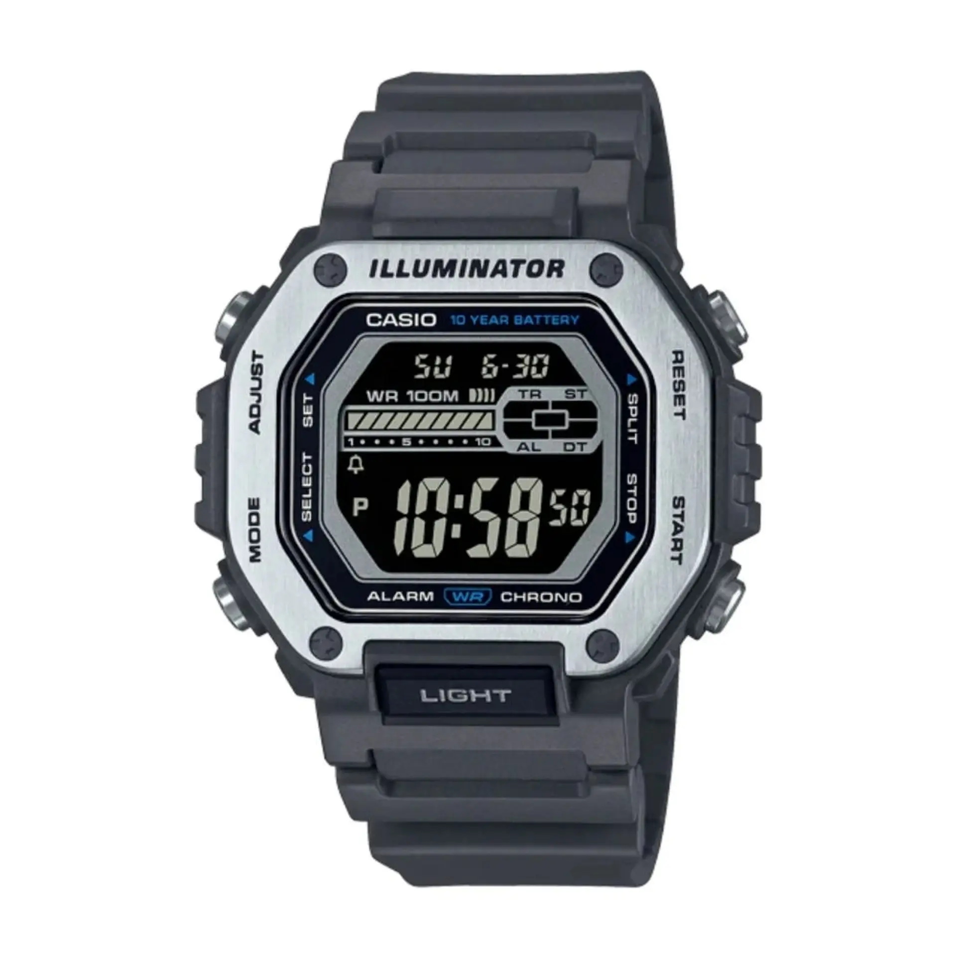Reloj Digital Casio MWD-110H-8BVDF Para Hombre en Resina Color Negro 1