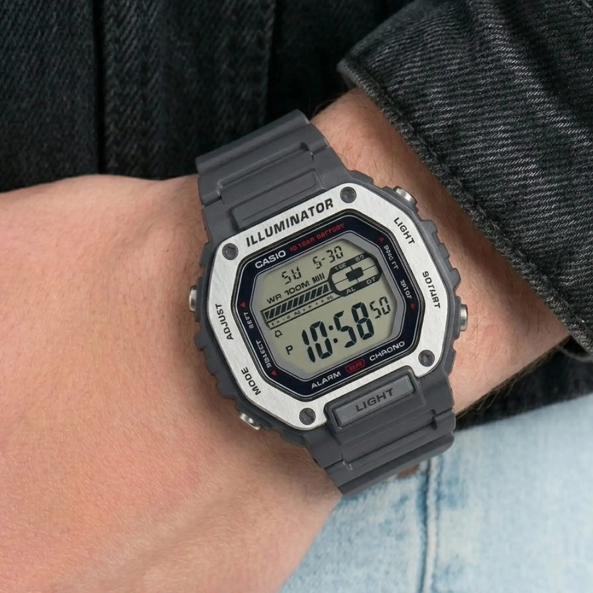 Reloj Analogo Casio MWD-110H-1AVDF para Hombre en Resina Color Negro 6