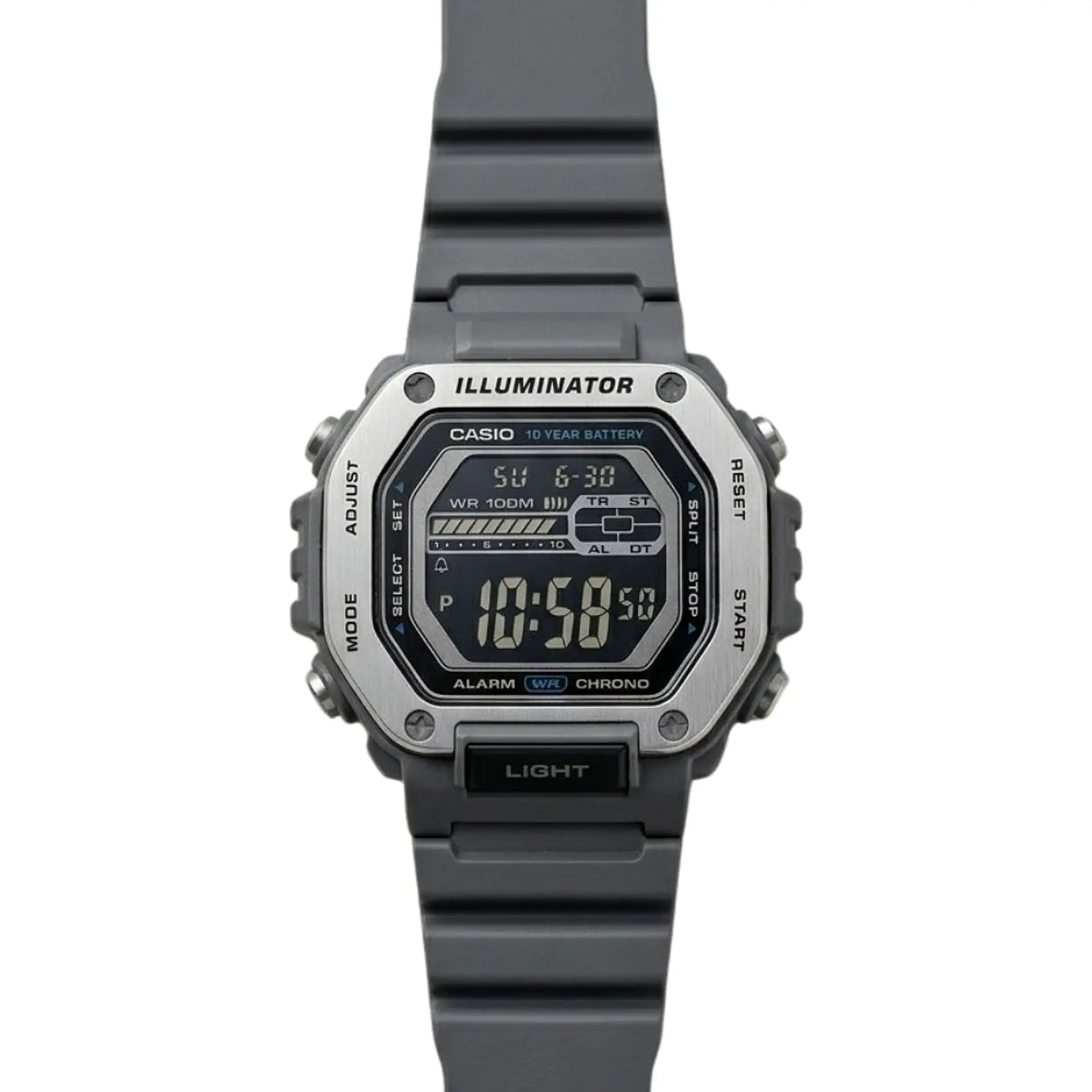 Reloj Digital Casio MWD-110H-8BVDF Para Hombre en Resina Color Negro 4
