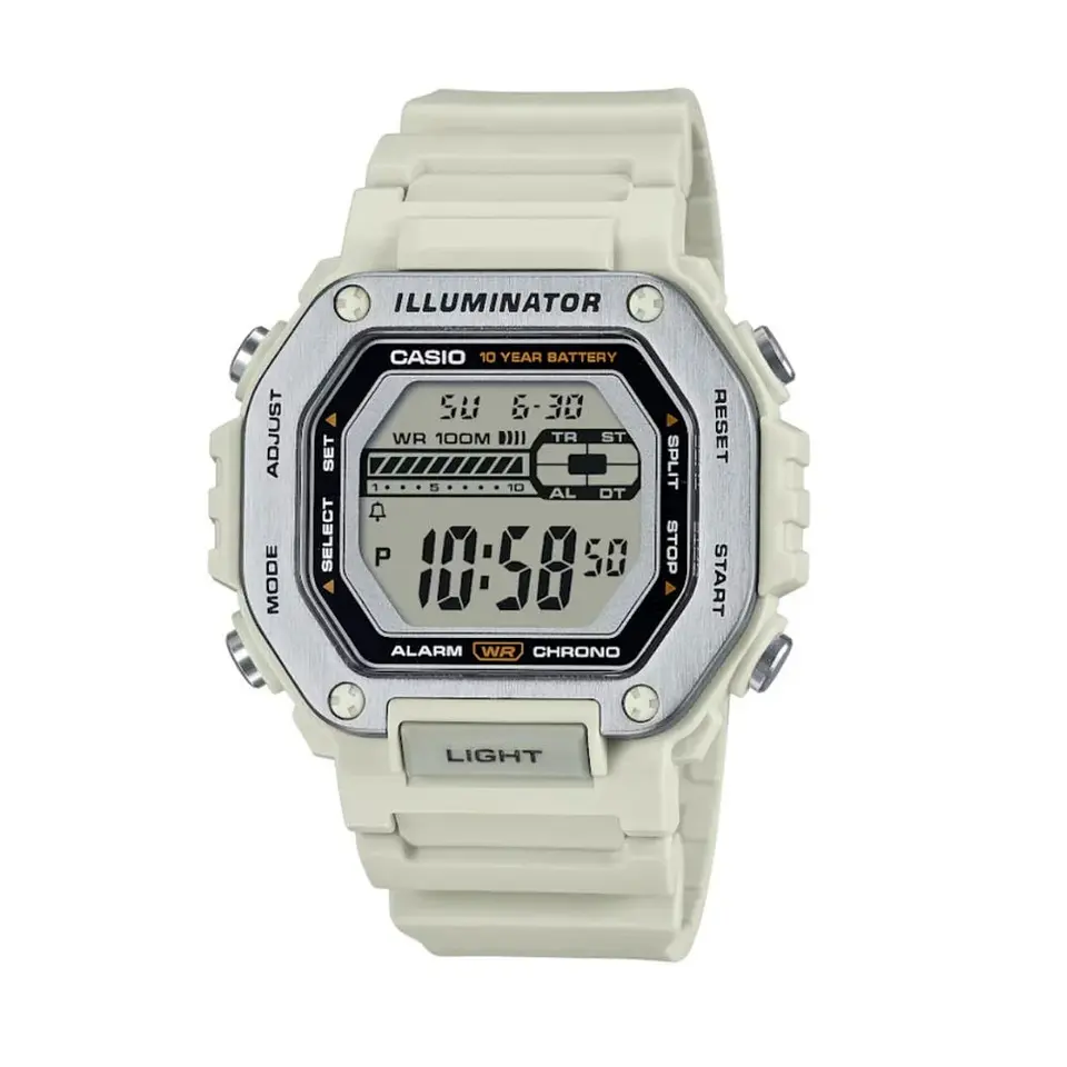 Reloj Digital Casio MWD-110H-8AVDF Para Hombre en Resina Color Blanco 1