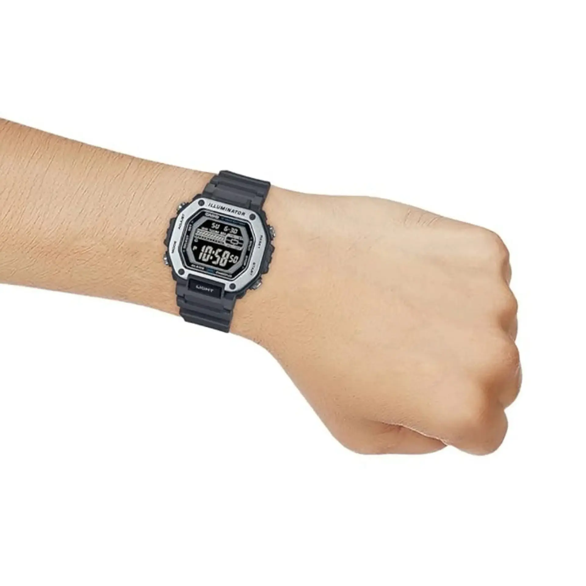 Reloj Digital Casio MWD-110H-8BVDF Para Hombre en Resina Color Negro 6