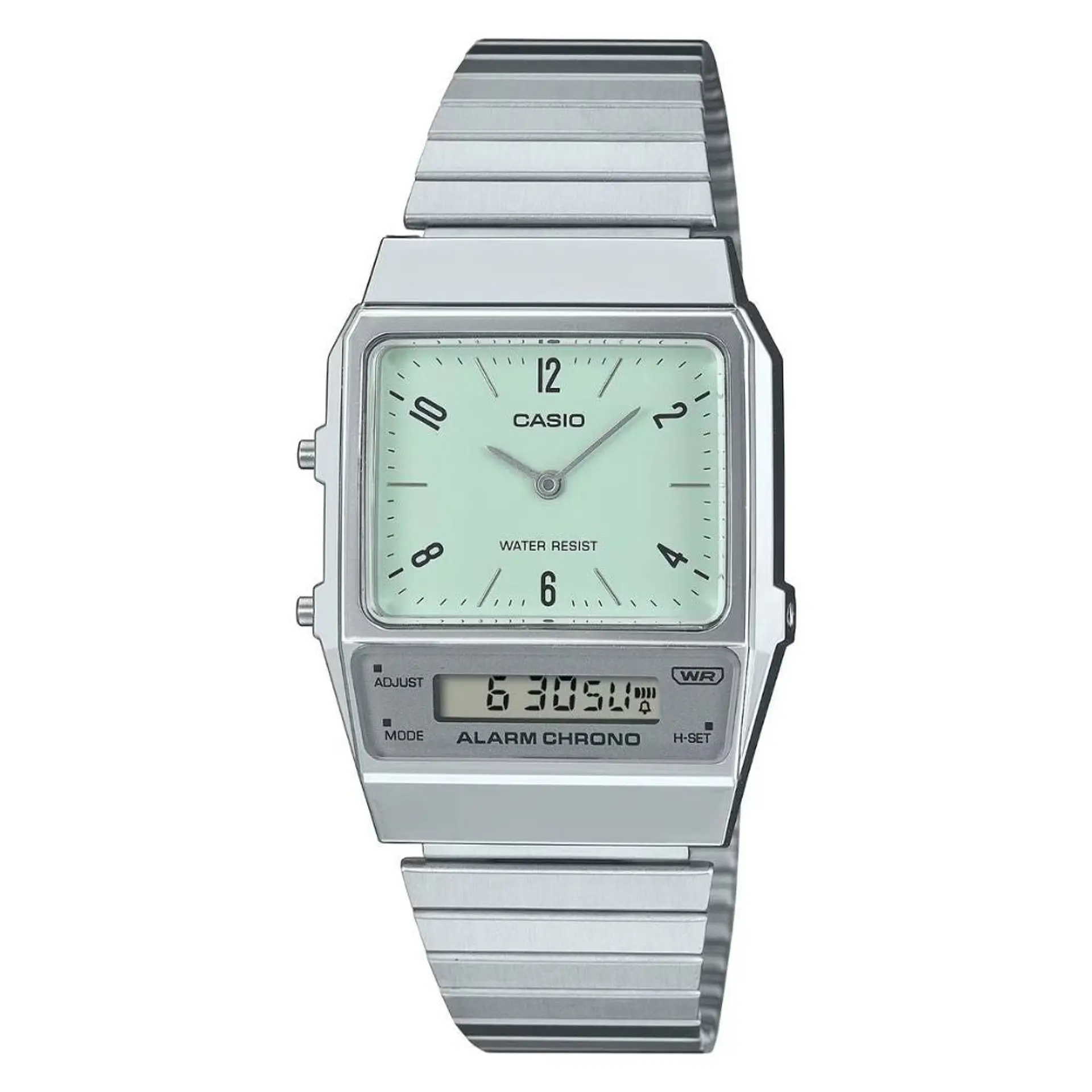 Reloj Digital - Analogo Casio AQ-800E-3ADF Para Hombre en Acero Color Plateado 1