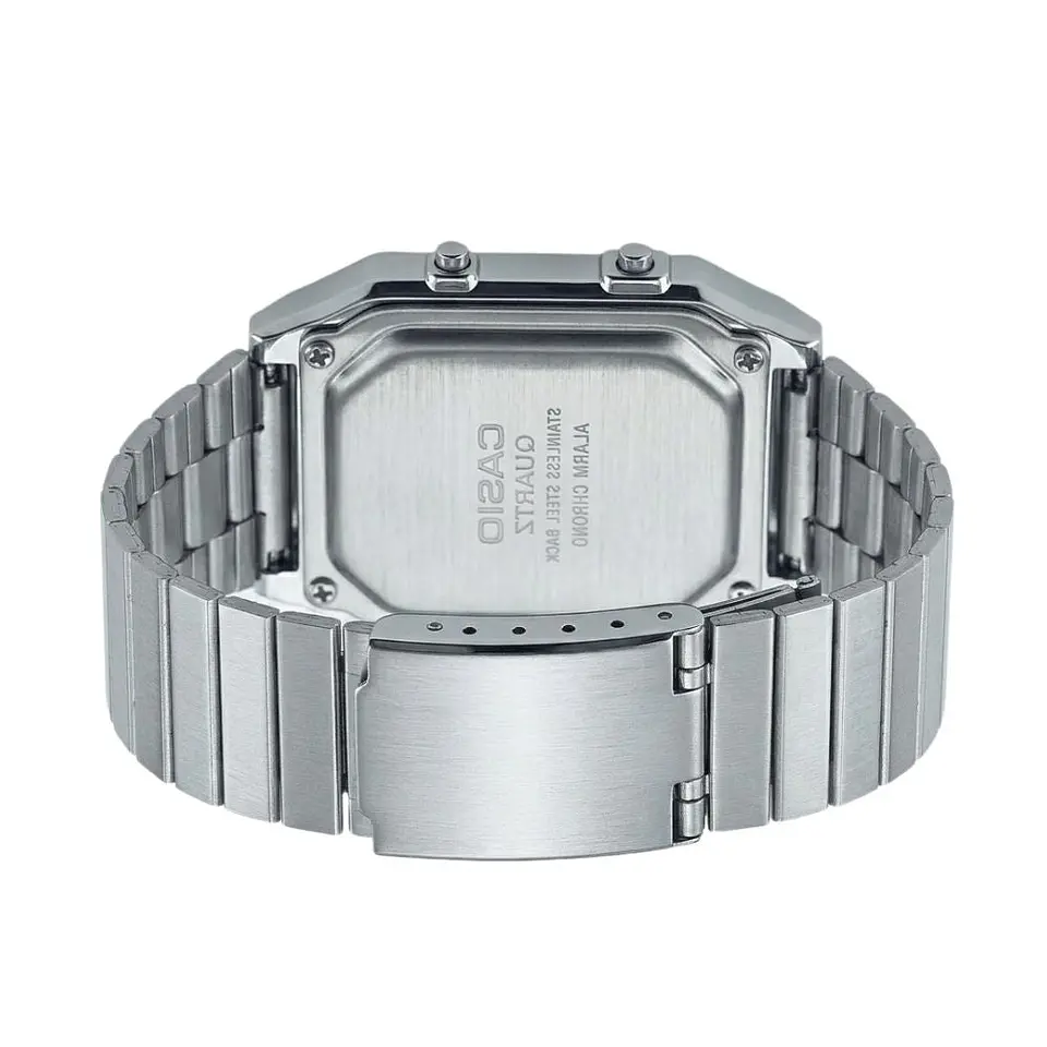 Reloj Digital - Analogo Casio AQ-800E-3ADF Para Hombre en Acero Color Plateado 2