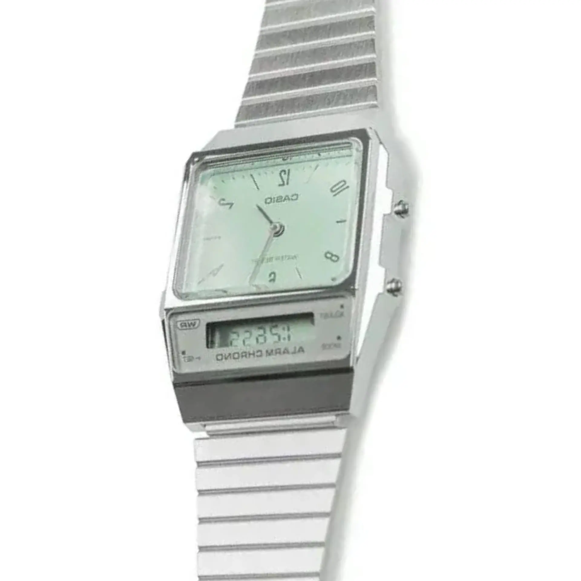 Reloj Digital - Analogo Casio AQ-800E-3ADF Para Hombre en Acero Color Plateado 4
