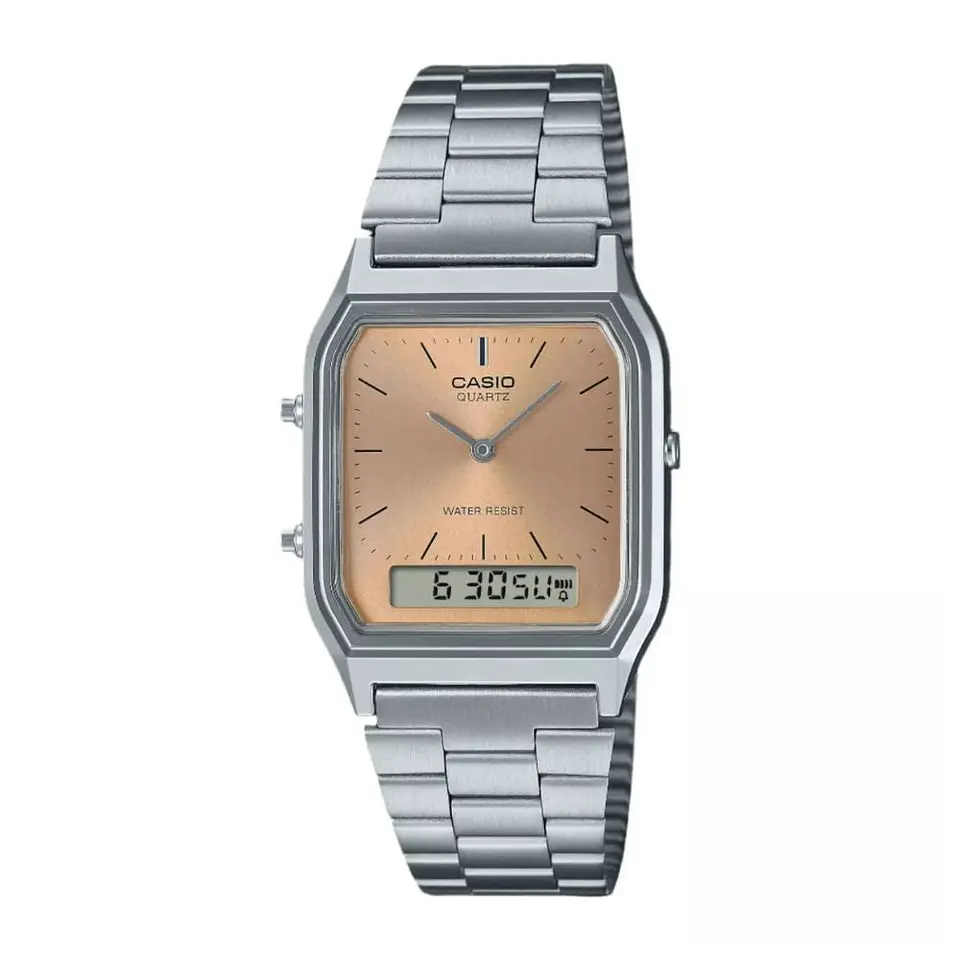 Reloj Digital - Analogo Casio AQ-230A-4A Unisex en Acero Color Plateado 1