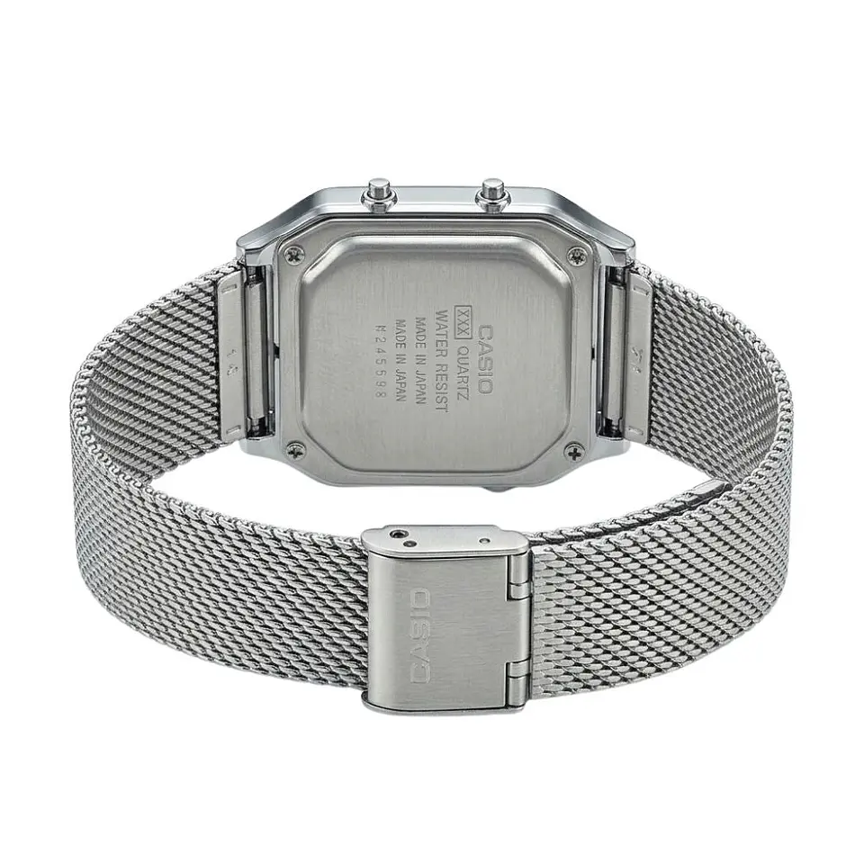 Reloj Digital - Analogo Casio AQ-230EGG-3ADF Para Hombre en Acero Color Plateado 2